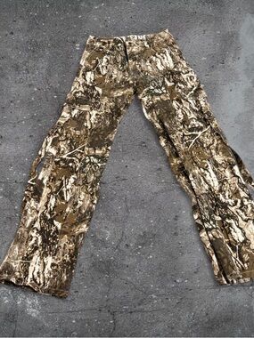 y2k camo cargo pants low rise grunge utility streetwear